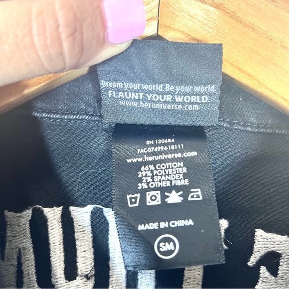 Her Universe Marvel Avengers Thor God Of Thunder Girls Denim Vest Size Small - Picture 10 of 10